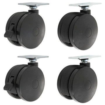 Alera® Casters For Height-adjustable Table Bases, Black, 4-set freeshipping - TVN Wholesale
